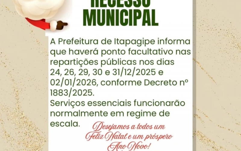 Prefeitura de Itapagipe informa 