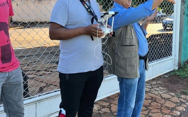 Durante a semana passada foi realizado o curso de operador de drone em parceria com o SENAR