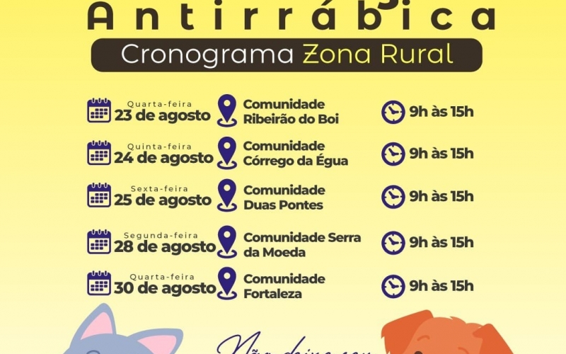 Campanha de Vacinação Antirrábica 2023