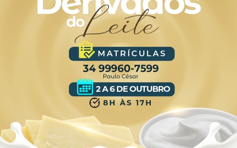 Quer aprender a fazer diversos alimentos provenientes do leite