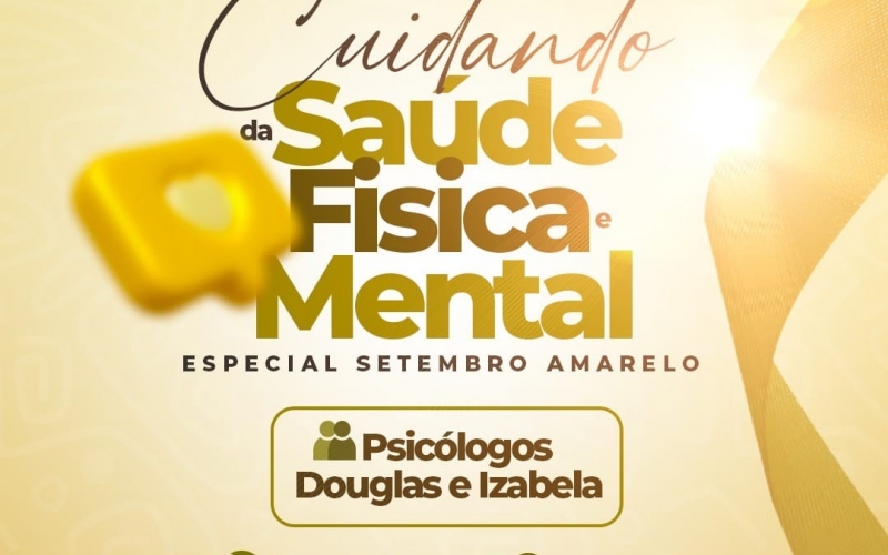 Abrindo as ações do Setembro Amarelo em nosso município, nesta quinta-feira, dia 14 de setembro