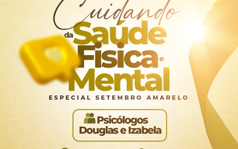 Abrindo as ações do Setembro Amarelo em nosso município, nesta quinta-feira, dia 14 de setembro