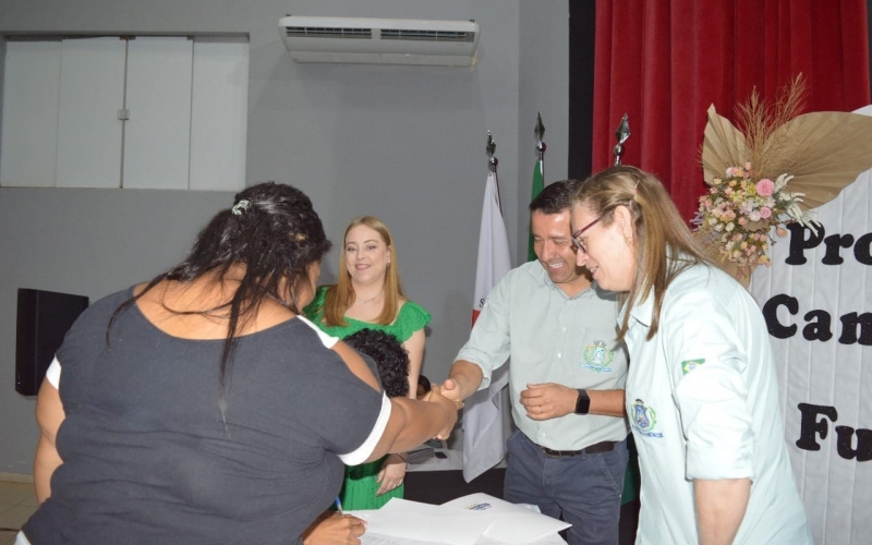 A cerimônia de lançamento do projeto 