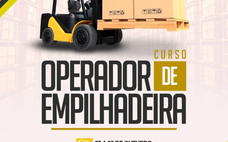 A Prefeitura de Itapagipe em parceria com o SENAR trás para nossa cidade, o curso de operador de empilhadeira