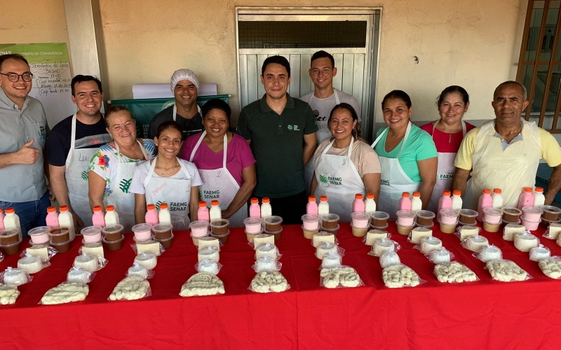 Foi realizado na semana passada, o curso de produção de alimentos derivados do leite, uma parceria do SENAR com o Sindic