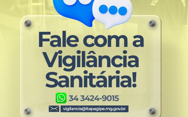 Agora você tem um canal exclusivo pra falar com a Vigilância Sanitária