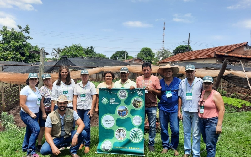 Foi realizado na semana passada o curso de produção e plantio de colheita de horta