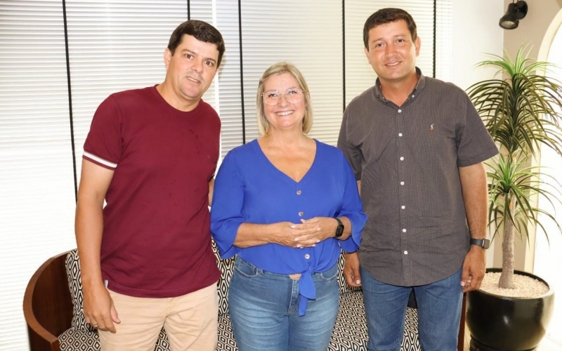 O vice-prefeito Cráides e o presidente da Câmara Municipal Fransérgio, estiveram em Uberlândia