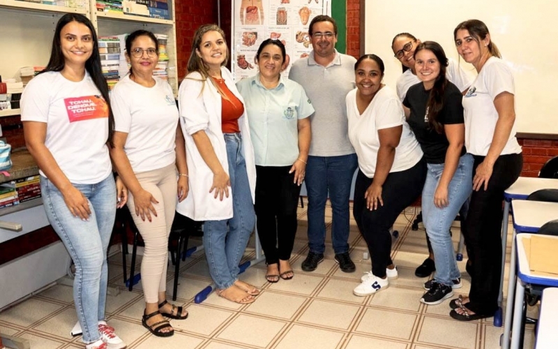 Foi realizado no dia 08 de março, uma avaliação nutricional e antropométrica, na Escola Estadual Alonso de Morais Andrad