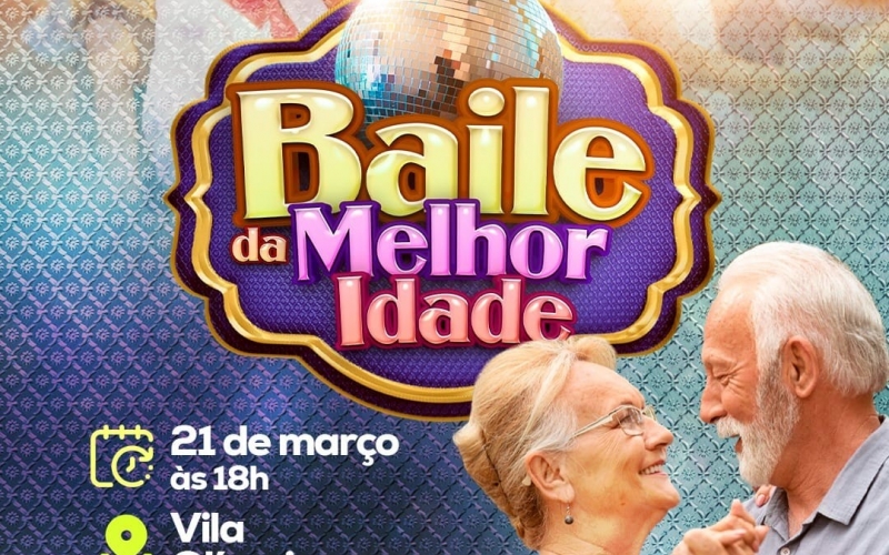 Nesta quinta-feira, dia 21 de março, tem mais uma edição do Baile da Melhor Idade