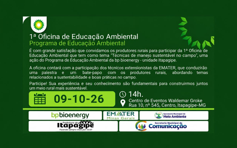 Convite | 1ª Oficina de Educação Ambiental